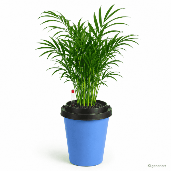 ggreeno® Farbe Blau mit Chamaedorea Elegans