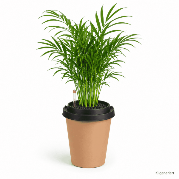 ggreeno® Farbe Sand mit Chamaedorea Elegans
