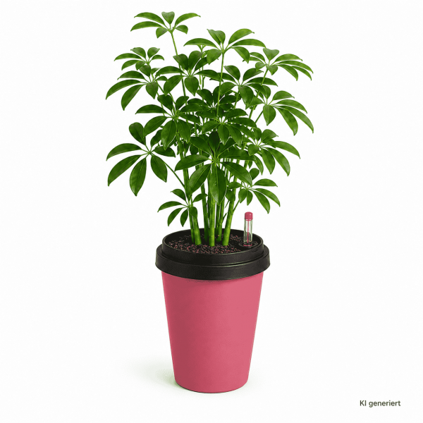 ggreeno® Farbe Rot mit Schefflera Arboricola
